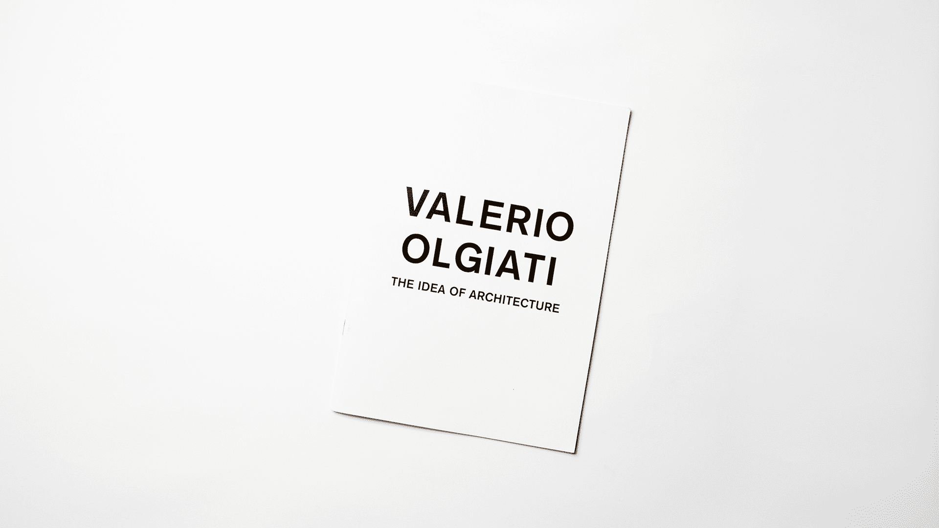 Valerio Olgiati, The Idea of Architecture | Projects | Estudio 